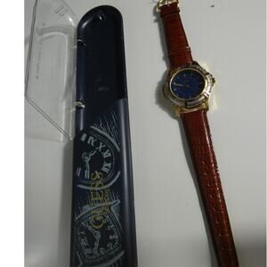 Guess 1994 Japan Leather Watch Band( Needs Battery ) With Case